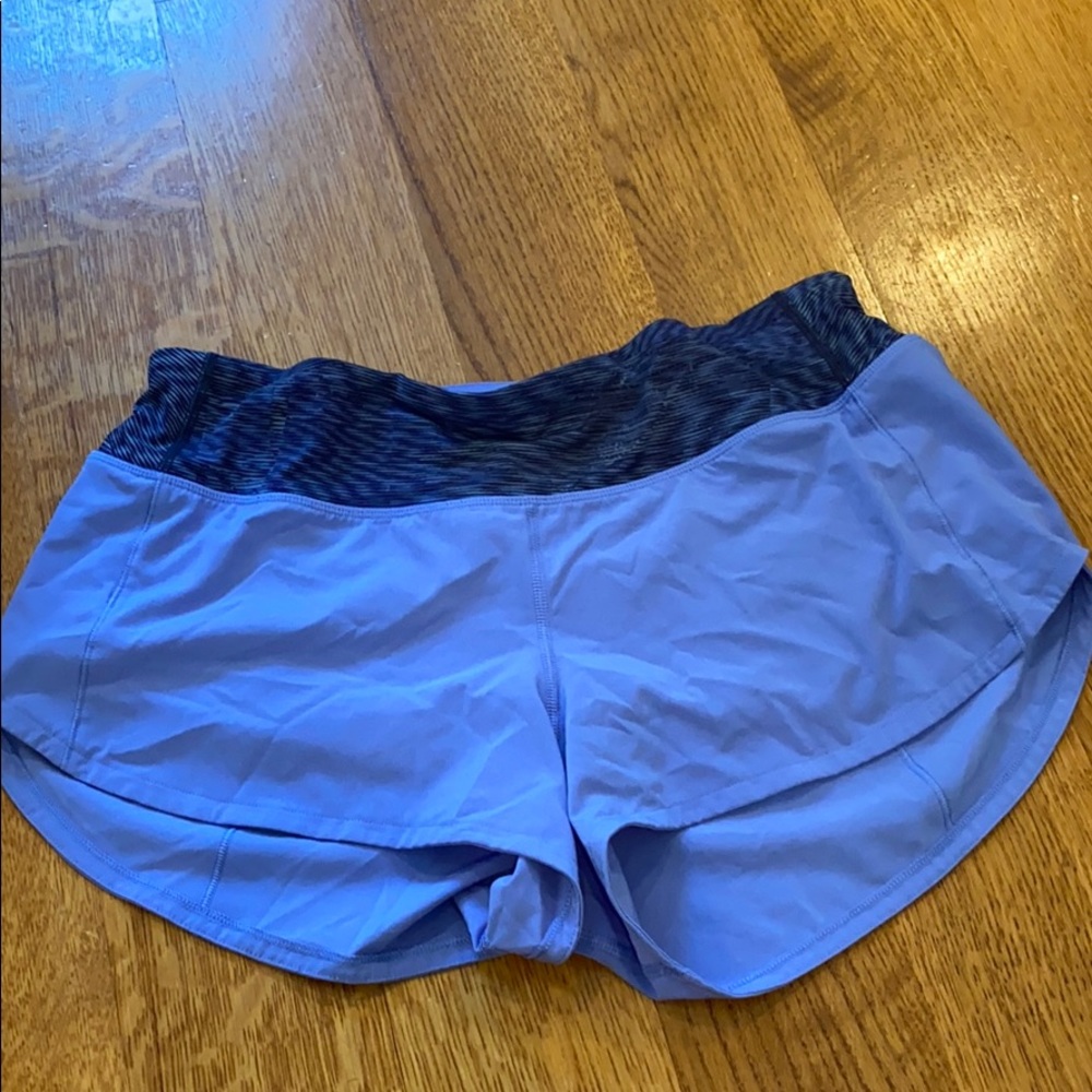 Purple lululemon shorts